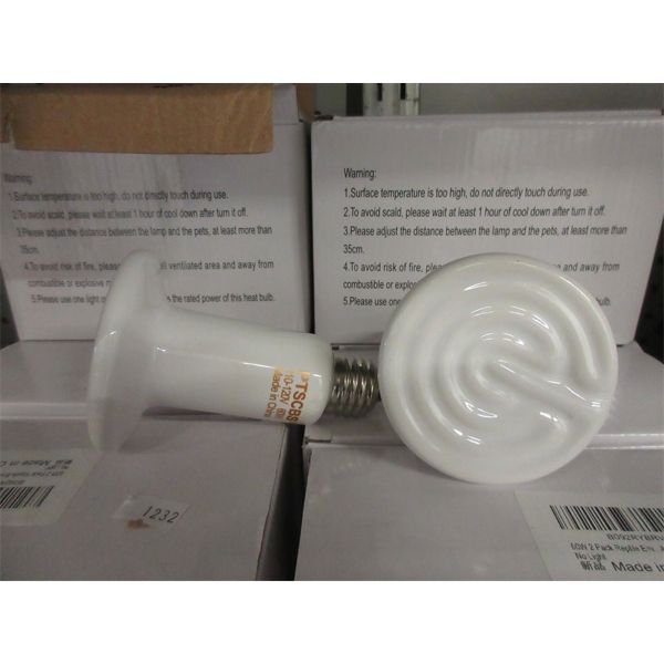 14 New Sets of 2 Ceramic Reptile Heat Emitter Bulbs