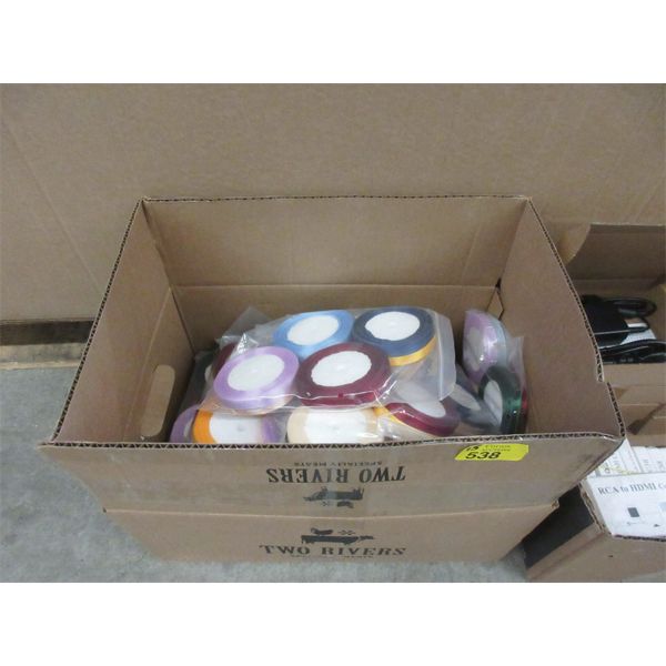 15 New Packages of 8 Satin Ribbon