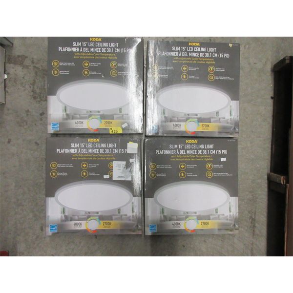 4 Koda Slim 15  LED Ceiling Lights 