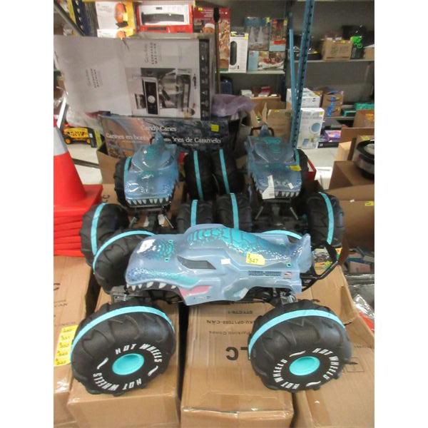 3 Hot Wheels Mega-Wrex RC Monster Trucks