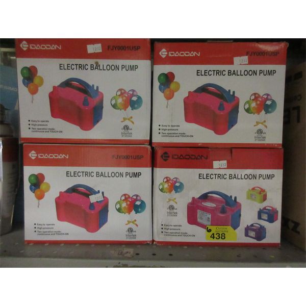 6 New Idaodan Electric Balloon Pumps 