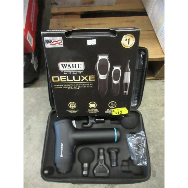  Wahl Deluxe Haircutting & Trimming Kit and Homedics Massager 