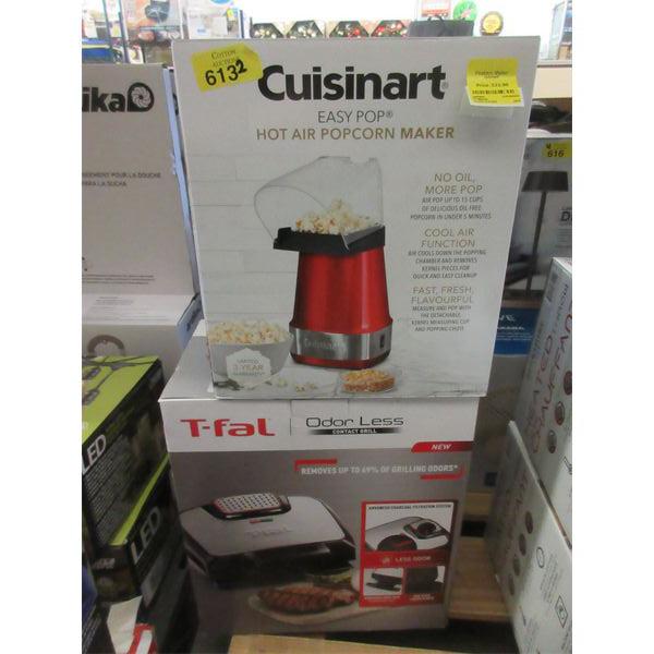 Cuisinart Popcorn Maker & T-fal Odor Less Grill