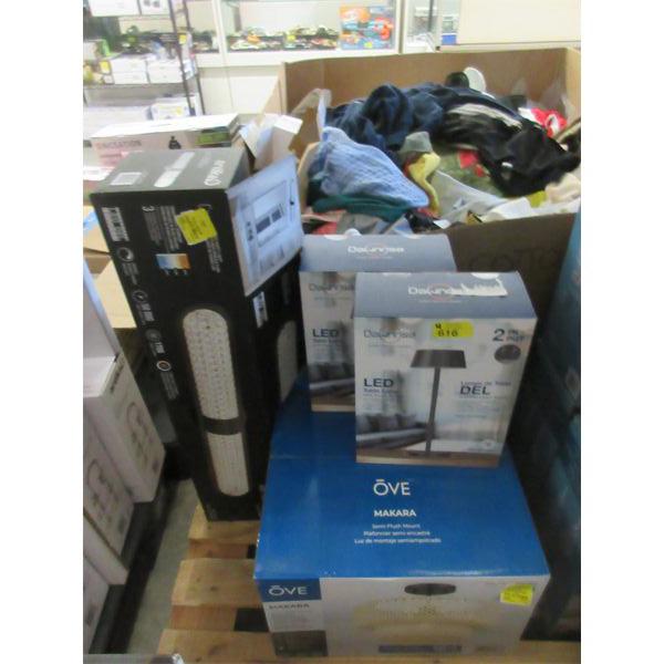 4 Piece Lamp & Lighting Lot - Customer Returns