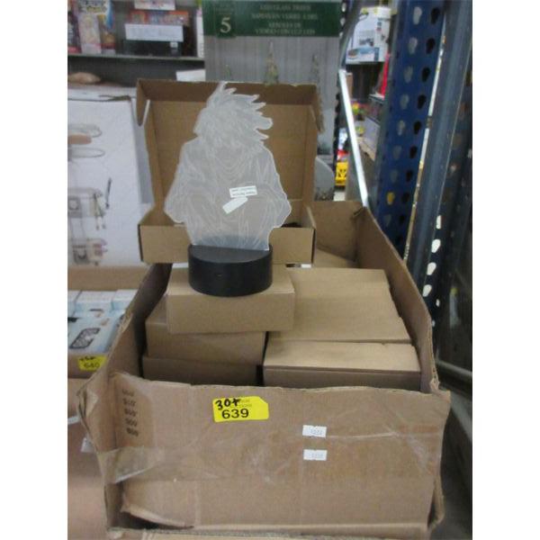 30+ New 3D Amine LED Lamps with Remotes