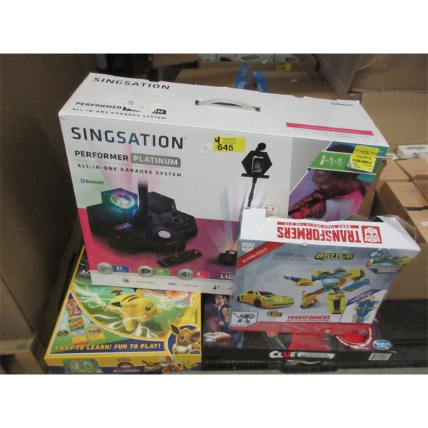4 Piece Toy and Karaoke Lot - Customer Returns