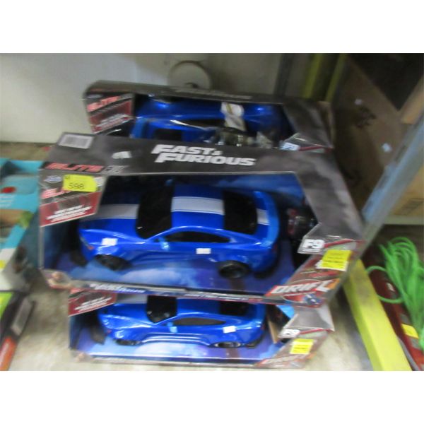 4 Elite R/C Fast & Furious Cars - Customer Return