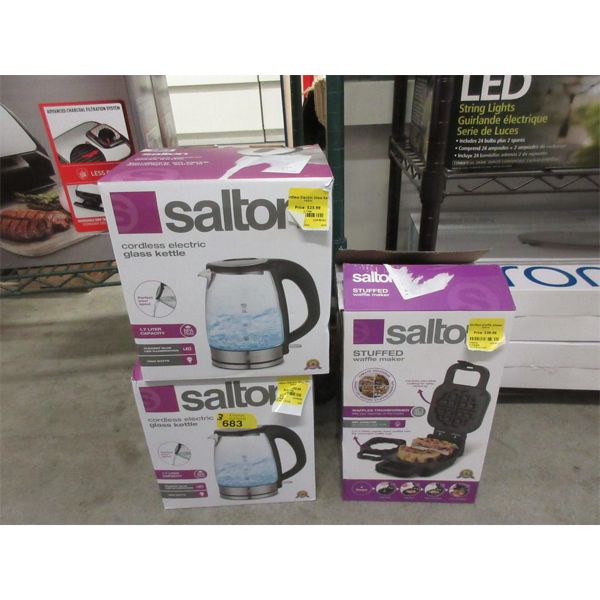 3 Salton Small Kitchen Appliances - Customer Returns