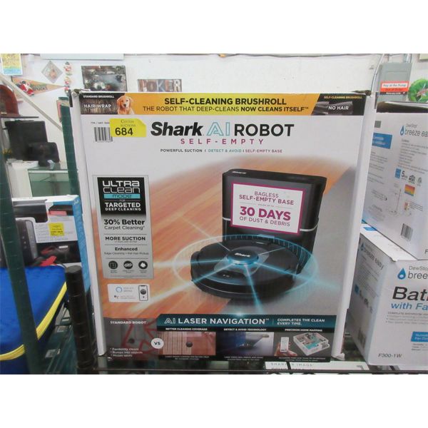 Shark AI Robot Vacuum - Self-Emptying
