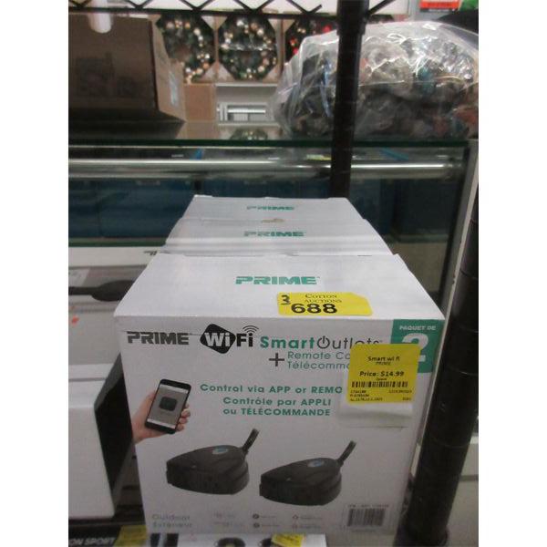 3 Prime Packs of 2 Outdoor WiFi Smart Outlets 