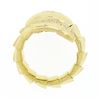 Image 8 : 18k Yellow Gold 0.50 ctw Round Diamond Hand Made Snake Serpent Wrap Statement Ri