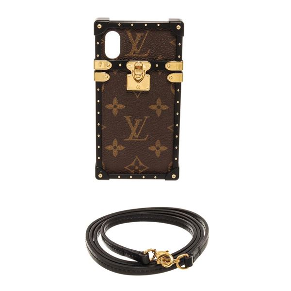 Louis Vuitton Brown Monogram Eye-Trunk iPhone X Case