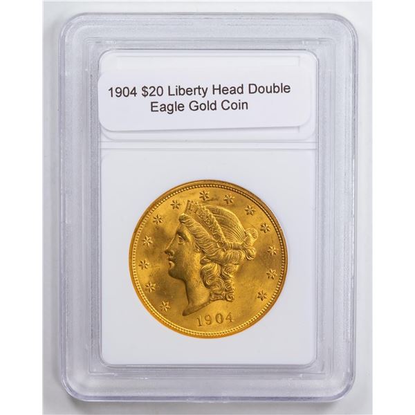 1904 $20 Liberty Head Double Eagle Gold Coin