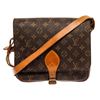 Image 1 : Louis Vuitton Cartouchiere GM Crossbody brown monogram canvas and leather