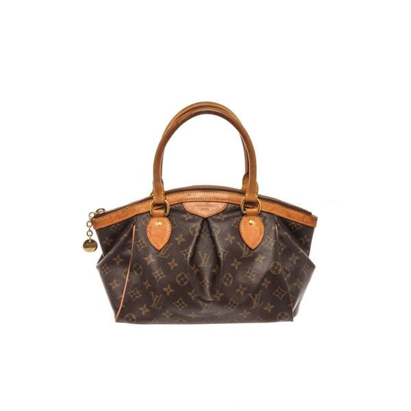 Louis Vuitton Tivoli PM Handbag Brown Monogram Coated Canvas