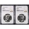 Image 1 : 1965 & 1966 SMS KENNEDY HALF DOLLARS NGC MS67