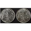 Image 1 : (2) 1 OZ .999 SILVER BUFFALO DESIGN ROUNDS