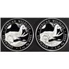 Image 1 : (2) 1 OZ .999 SILVER 2023 SOMALIAN ELEPHANT ROUNDS