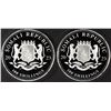 Image 2 : (2) 1 OZ .999 SILVER 2023 SOMALIAN ELEPHANT ROUNDS