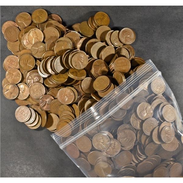 (1000) MIXED DATES WHEAT CENTS