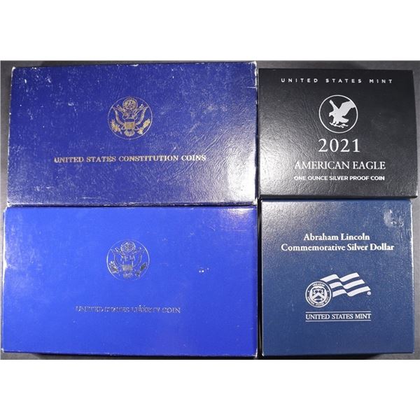 (4) MISCELLANEOUS EMPTY/USED DISPLAY CASES