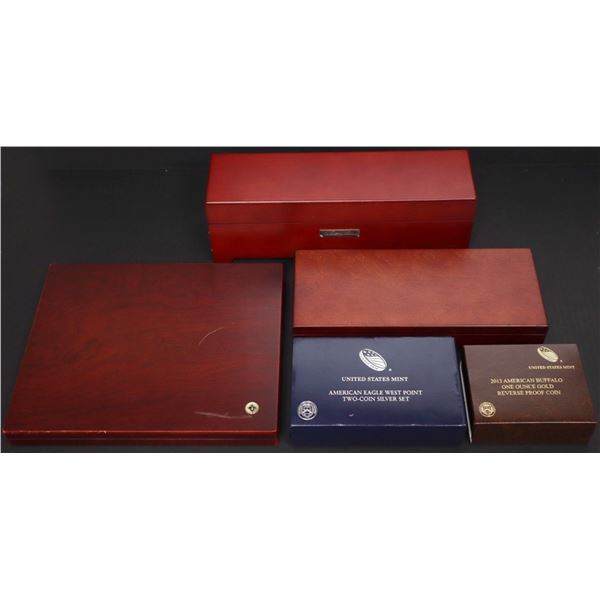 (5) MISCELLANEOUS EMPTY/USED DISPLAY CASES