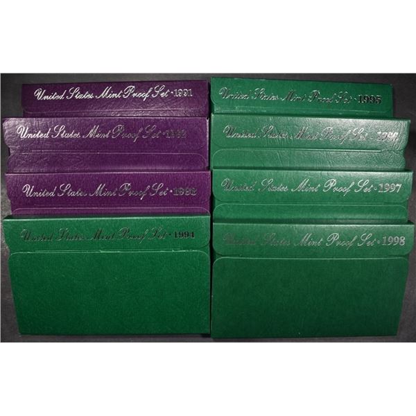 1991-98 US PROOF SETS