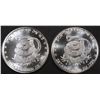 Image 1 : (2) 1 OZ .999 SILVER SNAKE ROUNDS