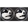 Image 1 : (2) 1 OZ .999 SILVER 2023 SOMALIAN ELEPHANT ROUNDS