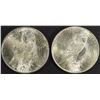 Image 2 : 1922 & 1923 PEACE DOLLARS CH BU