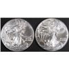 Image 1 : 2016 & 2017 AMERICAN SILVER EAGLES