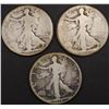 Image 1 : 1917, 1918, 1918-S WALKING LIBERTY HALF DOLLARS