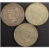 Image 1 : 1922-P, D, S PEACE DOLLARS