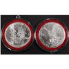 Image 2 : 2002 & 2022 AMERICAN SILVER EAGLES
