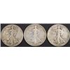 1927-S, 1928-S, 1933-S WALKING LIBERTY HALVES FINE