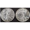 1940, 1940-S WALKING LIBERTY HALVES AU/BU