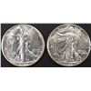 1944-D,S WALKING LIBERTY HALVES AU/BU