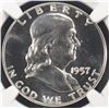 Image 2 : 1957 FRANKLIN HALF DOLLAR NGC PF-68