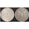 Image 2 : (2) 1879 MORGAN DOLLARS VF, AU