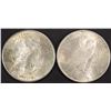 Image 2 : 1922 & 1925 PEACE DOLLARS AU/BU