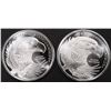 Image 2 : (2) 1 OZ .999 SILVER FLAG ROUNDS