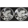 Image 2 : (2) 1 OZ .999 SILVER TRUMP ROUNDS
