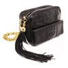 Image 2 : Chanel Black Lambskin Mini Tassel Camera Crossbody Bag