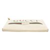 Image 4 : Gucci Beige Leather Logo Print Clutch