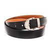 Image 2 : Louis Vuitton Black Silver Epi Leather Belt