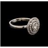 Image 2 : 0.89 ctw Diamond Ring - 14KT White Gold