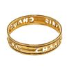 Image 4 : Chanel Gold Metal Cut Out Logo Bangle Bracelet