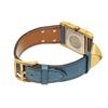 Image 3 : Hermes Medor Watch 20mm Watch Blue/Gold Leather/Metal