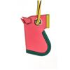 Image 6 : Hermes Pink Multicolor Leather Camail Bag Charm