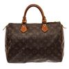 Image 1 : Louis Vuitton Brown Monogram Leather Speedy 30 Satchel Bag